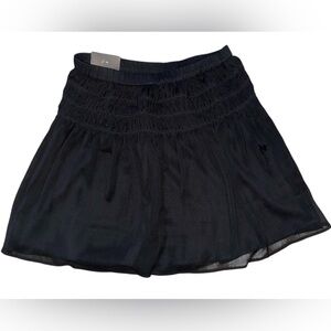 Black Flowy Skirt XS banana republic nwt